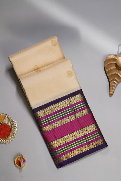Pastel Silk Kanchipuram Saree